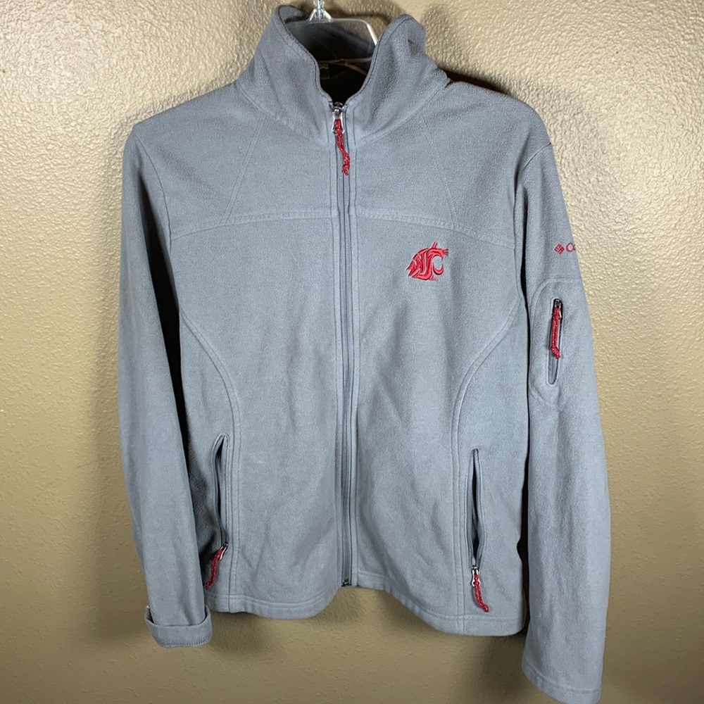 Unisex WSU (Washington state university) Zip Up Jacket. Size Medium.